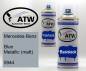 Preview: Mercedes-Benz, Blue Metallic (matt), 5944: 400ml Sprühdose + 400ml Klarlack - Set, von ATW Autoteile West.